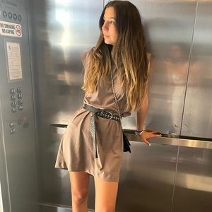 BEIGE OVERSIZED T-shirt